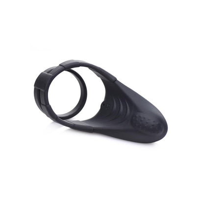 Trinty 10x Rechargeable Silicone Cock Ring - Peaches & Cream