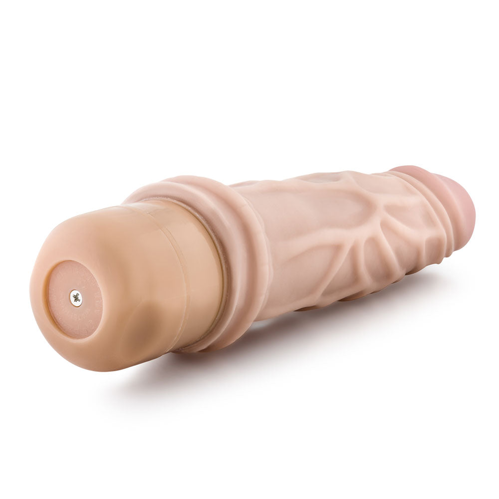 Dr. Skin Cock Vibe 3 Vibrating Cock 7.25 Inches - Peaches & Cream