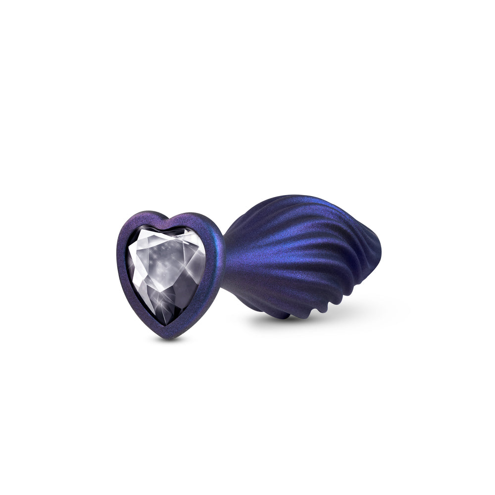 Anal Adventures Matrix Swirling Bling Butt Plug - Peaches & Cream