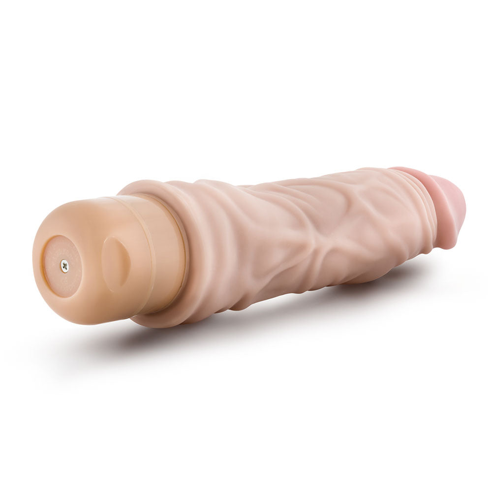 Dr. Skin Cock Vibe 10 Vibrating Dildo 8.5 Inches - Peaches & Cream