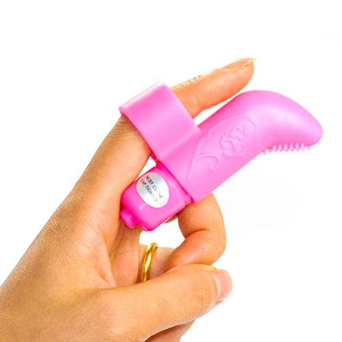 Pink Mini Finger Vibrator - Peaches & Cream