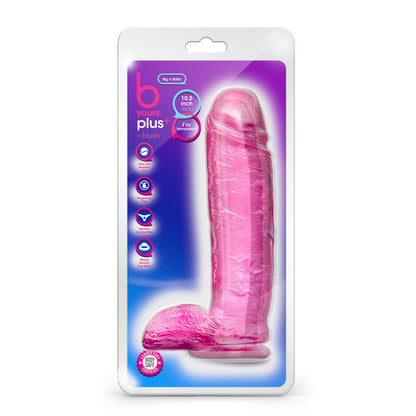 B Yours Plus Big N Bulky 10.5 Inch Dildo - Peaches & Cream