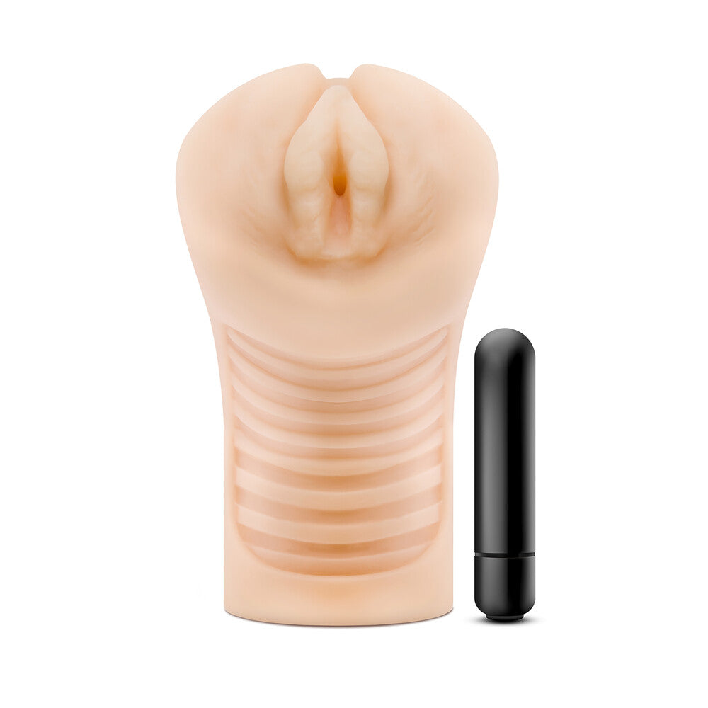 M Elite Soft and Wet Annabella Self Lubricating Masturbator - Peaches & Cream