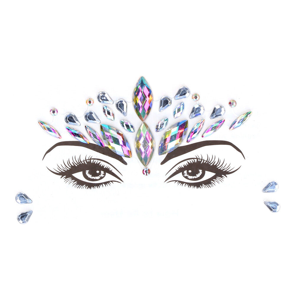 Le Desir Dazzling Crowned Face Bling Sticker - Peaches & Cream