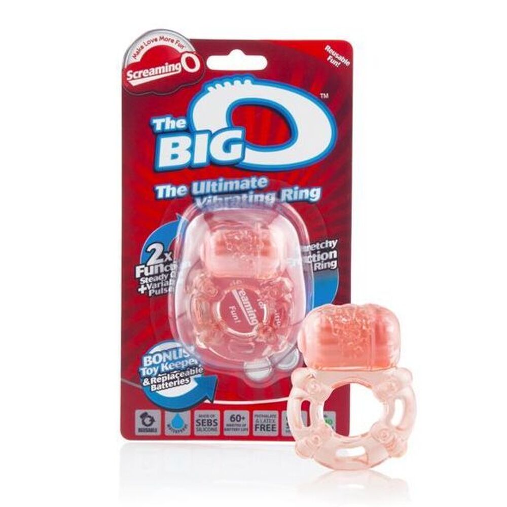 Screaming O Big O Vibrating Cock Ring - Peaches & Cream