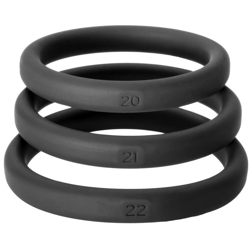 Perfect Fit XactFit Cockring Sizes 20, 21, 22 - Peaches & Cream