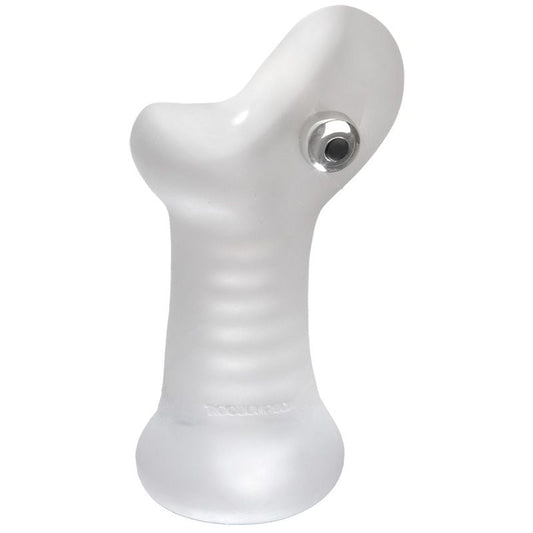 The Super Sucker Ribbed Waterproof Stroker Masturbator - Peaches & Cream