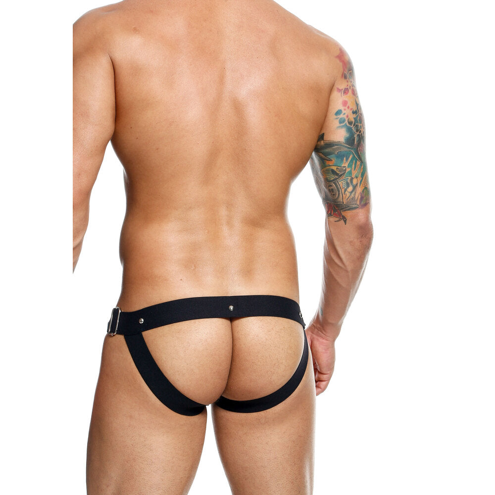 MOB Eroticwear DNGEON Basics Snap Jockstrap - Peaches & Cream