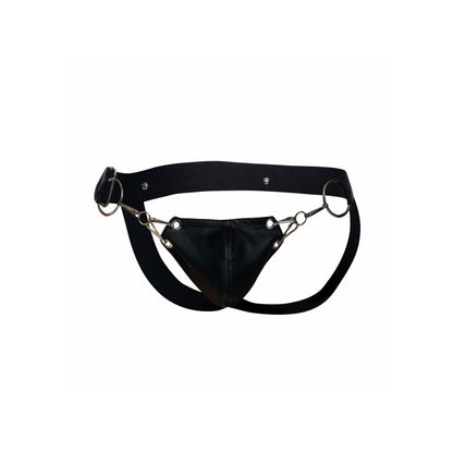 MOB Eroticwear DNGEON Basics Snap Jockstrap - Peaches & Cream