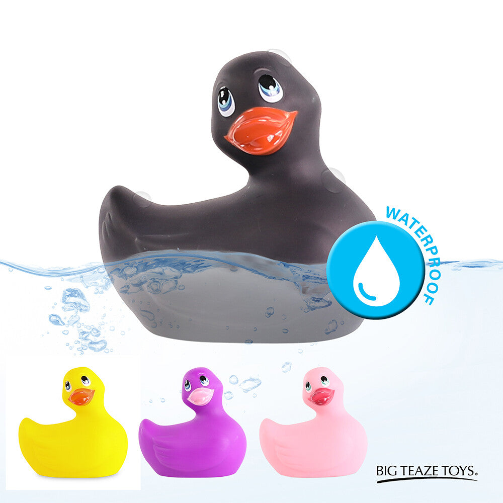 I Rub My Duckie 2.0 Classic Massager Black - Peaches & Cream