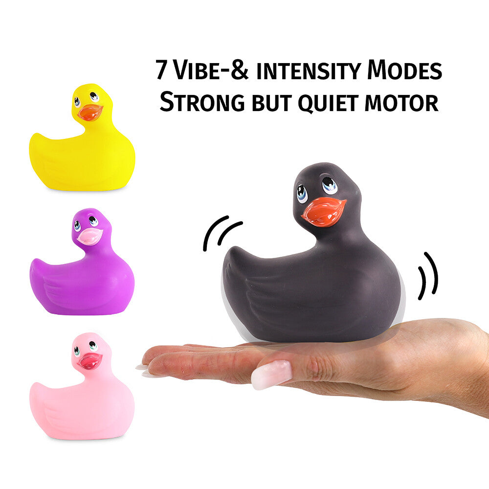 I Rub My Duckie 2.0 Classic Massager Black - Peaches & Cream