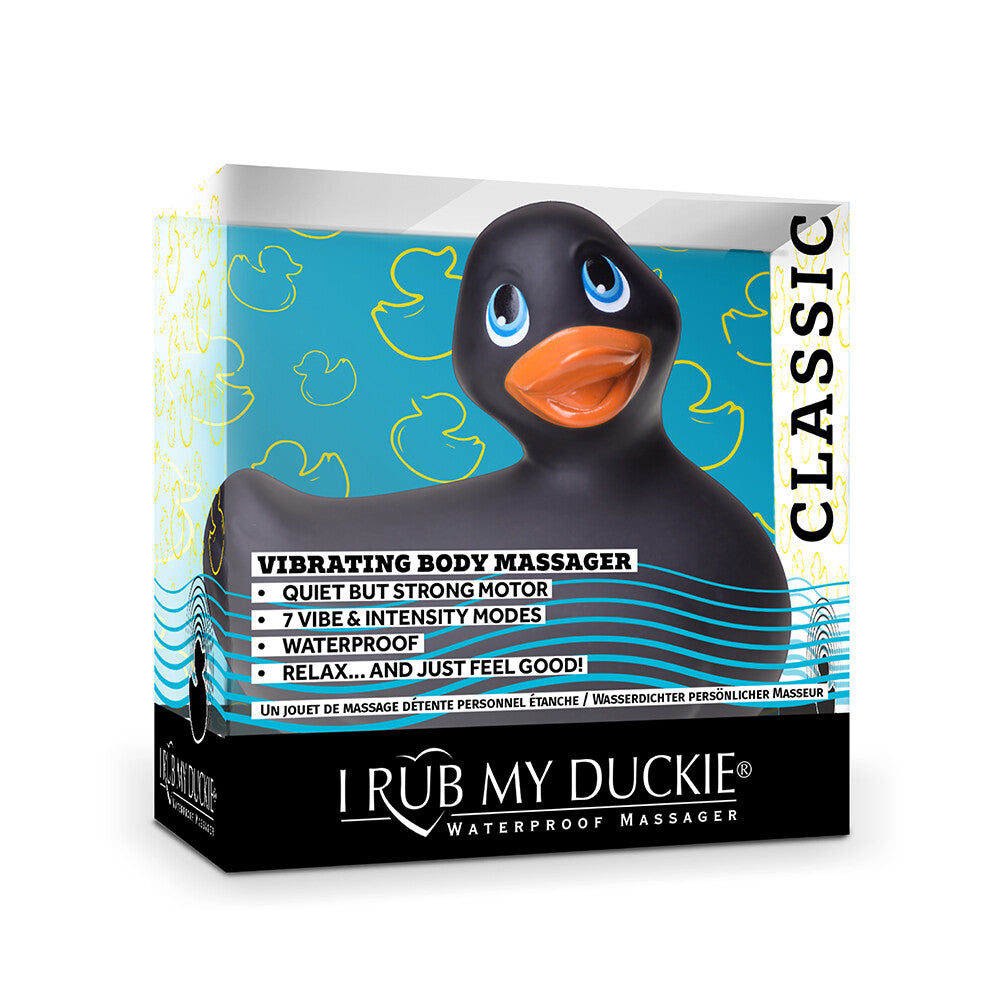 I Rub My Duckie 2.0 Classic Massager Black - Peaches & Cream