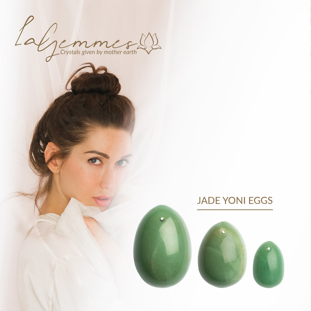 La Gemmes Yoni Egg Set Jade - Peaches & Cream