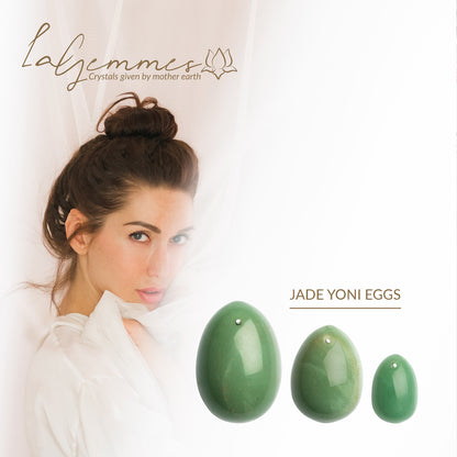 La Gemmes Yoni Egg Set Jade - Peaches & Cream