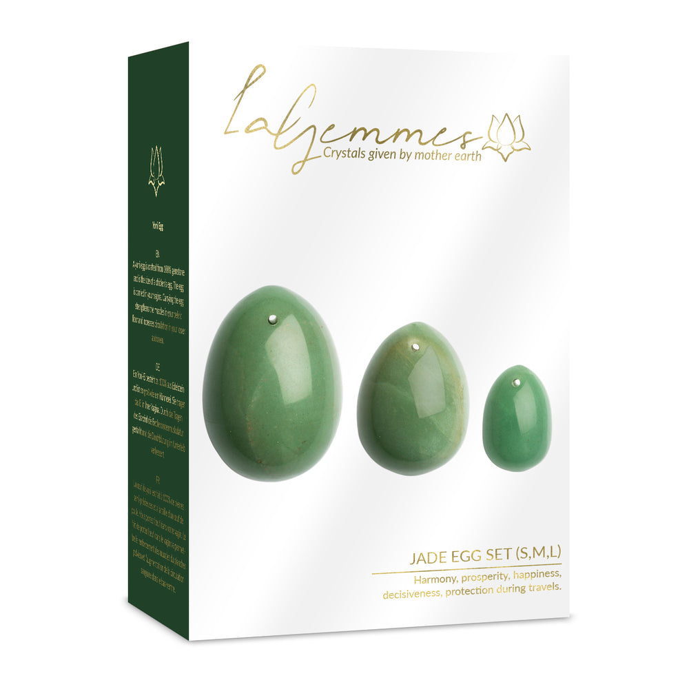 La Gemmes Yoni Egg Set Jade - Peaches & Cream