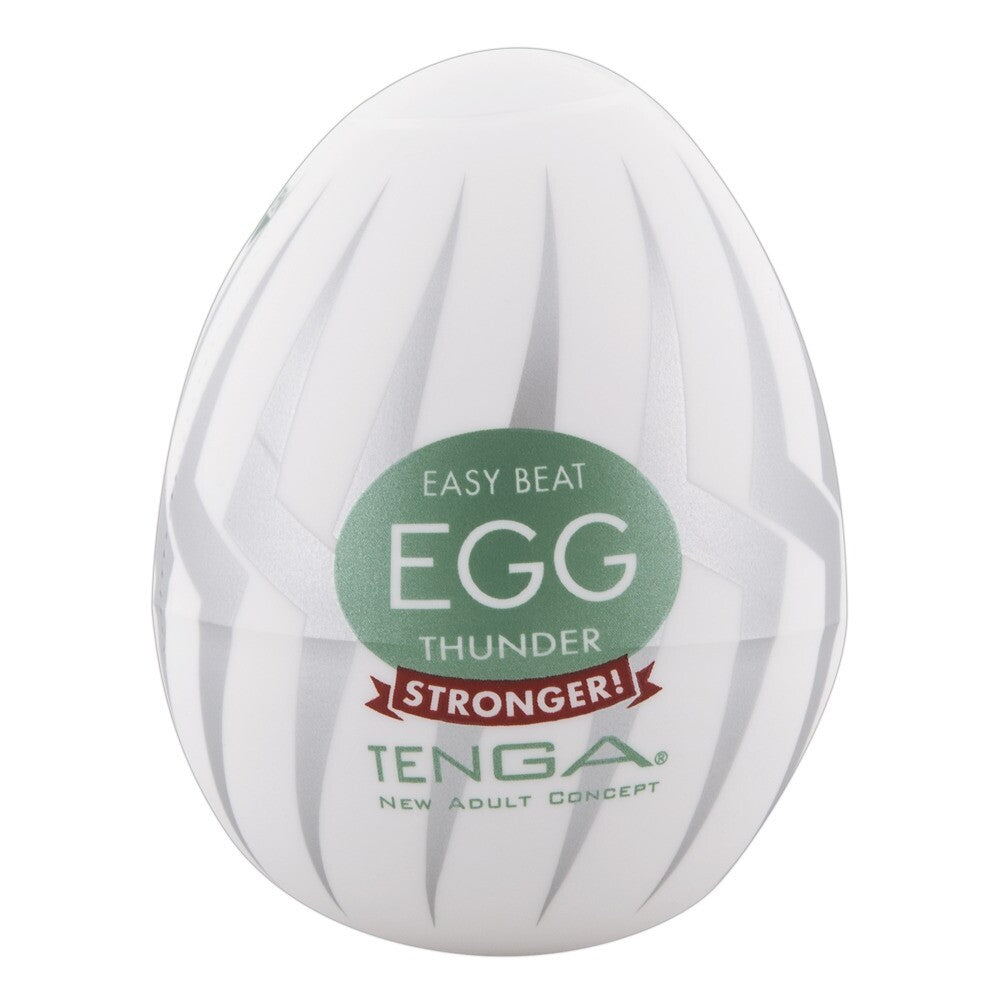 Tenga Thunder Egg Masturbator - Peaches & Cream