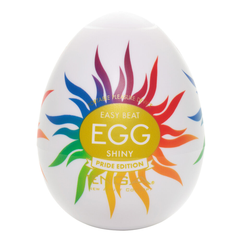 Tenga Shiny Pride Edition Egg Masturbator - Peaches & Cream