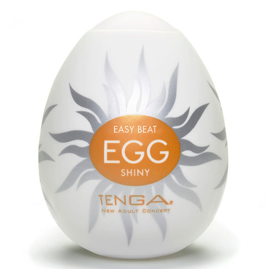 Tenga Shiny Egg Masturbator - Peaches & Cream