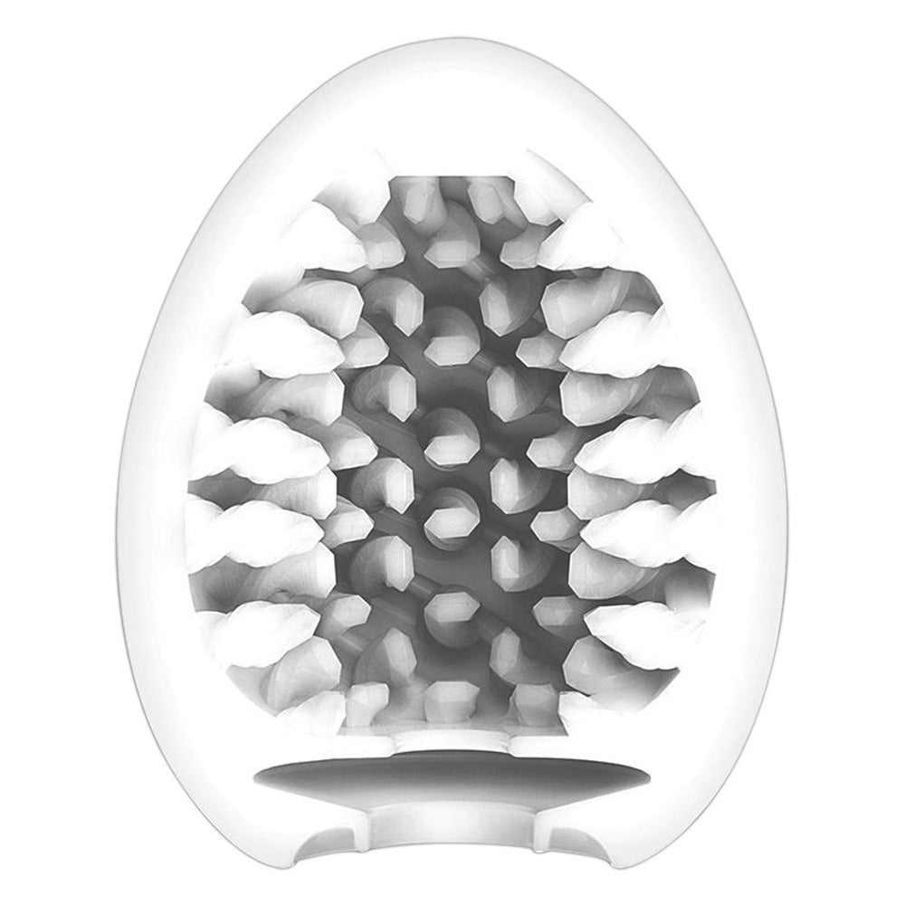 Tenga Brush Egg Masturbator - Peaches & Cream