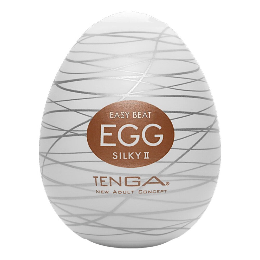 Tenga Silky 2 Egg Masturbator - Peaches & Cream