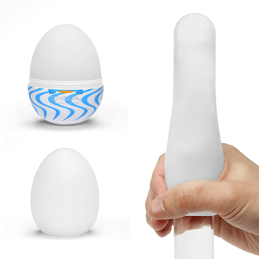 Tenga Wind Egg Masturbator - Peaches & Cream