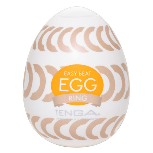 Tenga Ring Egg Masturbator - Peaches & Cream