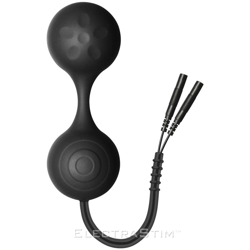 ElectraStim Silicone Noir Lula Electro Jiggle Kegel Balls - Peaches & Cream