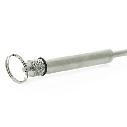 7.5 Inch Stainless Steel Vibrating Urethral Sound - Peaches & Cream