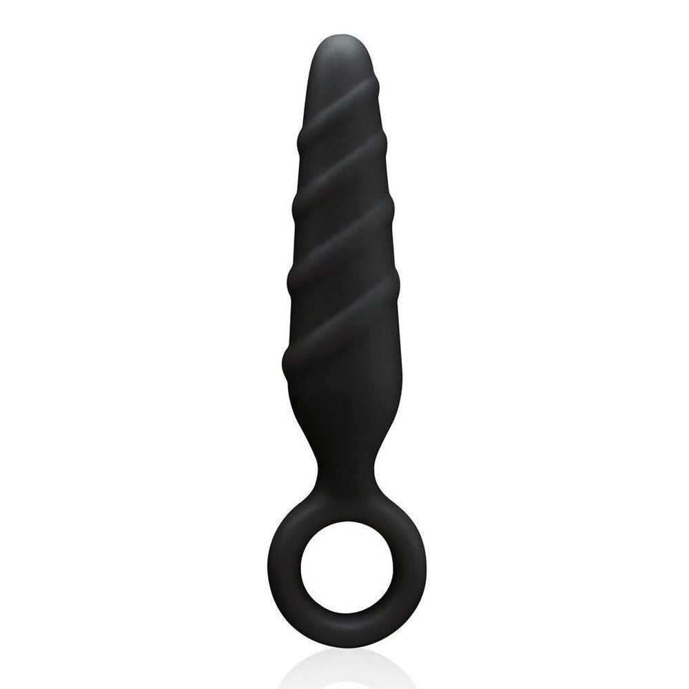 Dark Stallions Ass Cork 4 Inch Silicone Butt Plug - Peaches & Cream