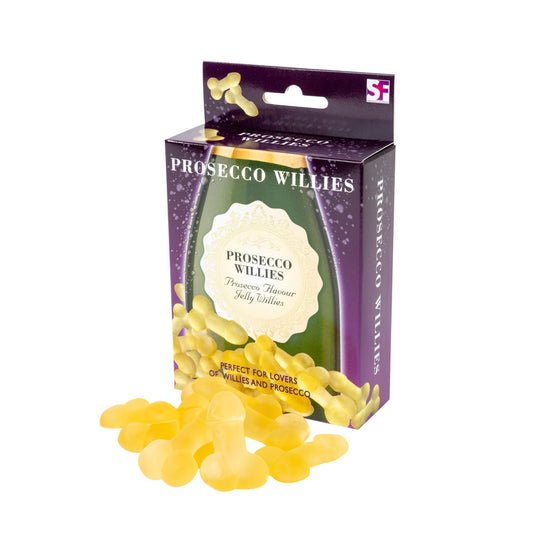 Prosecco Flavour Jelly Willies - Peaches & Cream