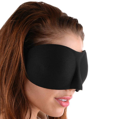 Frisky Deluxe Black Out Blindfold - Peaches & Cream