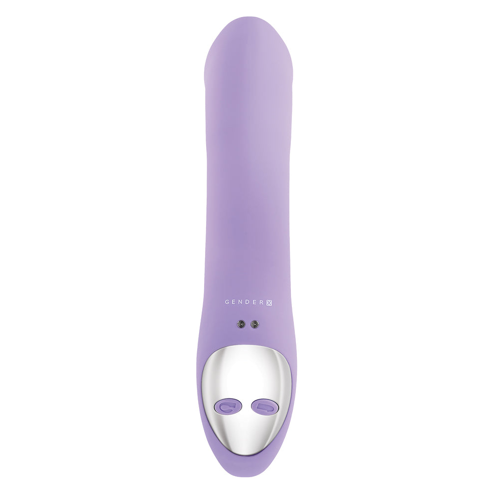 Gender X Orgasmic Orchid C Shaped Vibrator - Peaches & Cream