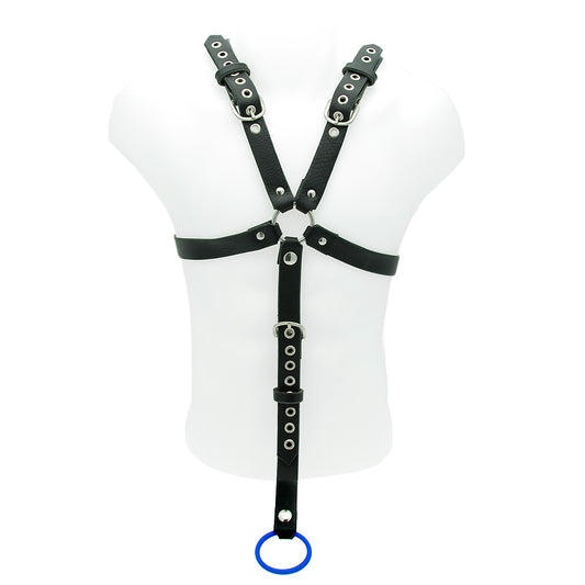 House Of Eros 1 Inch Male Harness And Cock Strap - Peaches & Cream