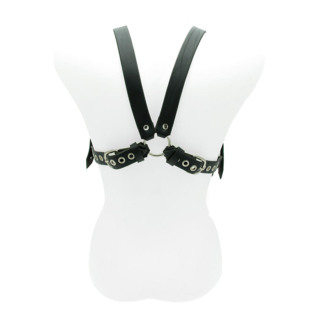 House Of Eros 1 Inch Male Harness And Cock Strap - Peaches & Cream