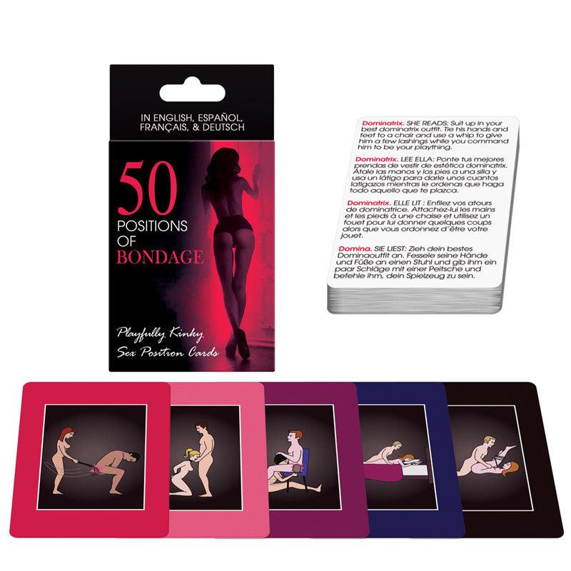 50 Positions Of Bondage Sex Position Cards - Peaches & Cream