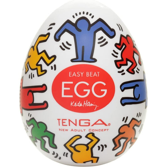 Tenga Keith Haring Dance Egg Masturbator - Peaches & Cream