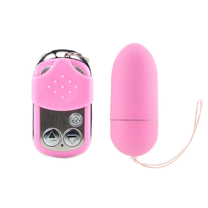 10 Function Remote Control Vibrating Pink Egg - Peaches & Cream