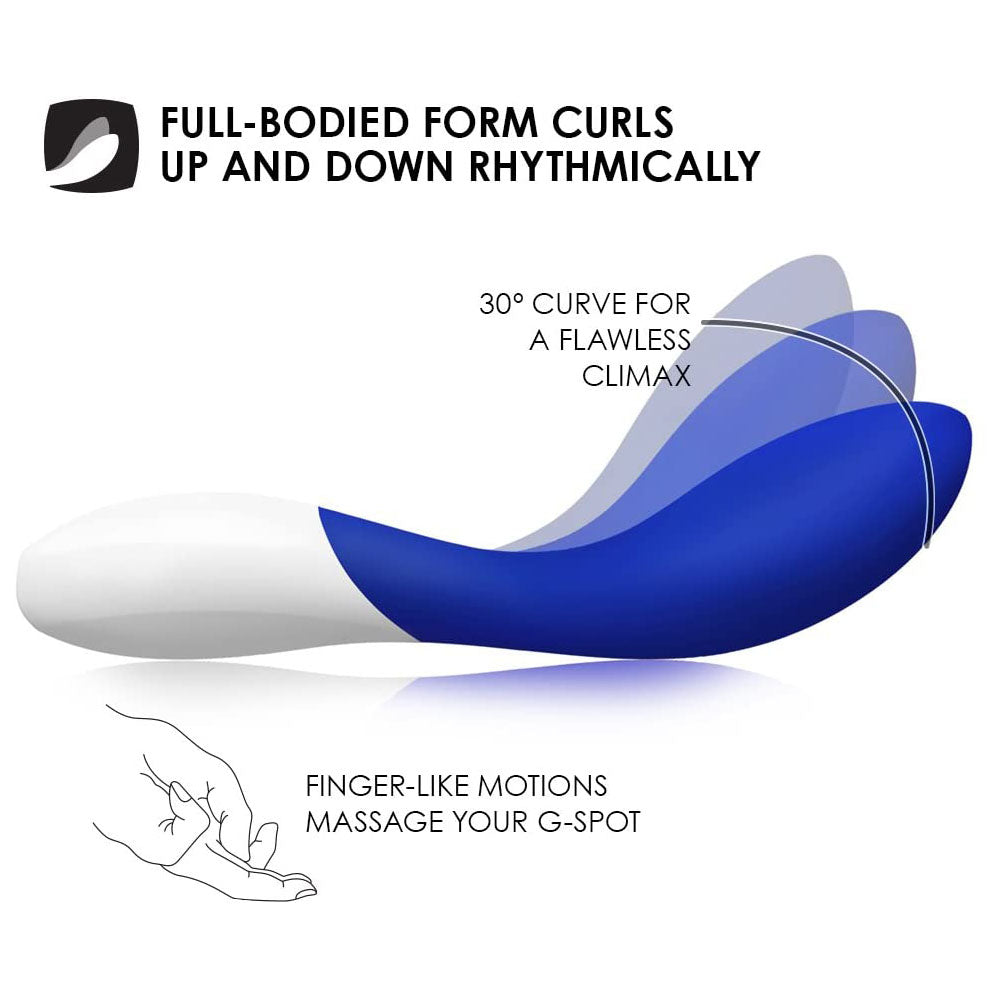 Lelo Mona Wave Midnight Blue Vibrator - Peaches & Cream