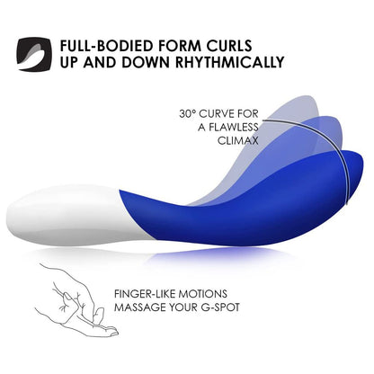 Lelo Mona Wave Midnight Blue Vibrator - Peaches & Cream