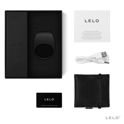 Lelo Tor 2 Black Couples Ring - Peaches & Cream