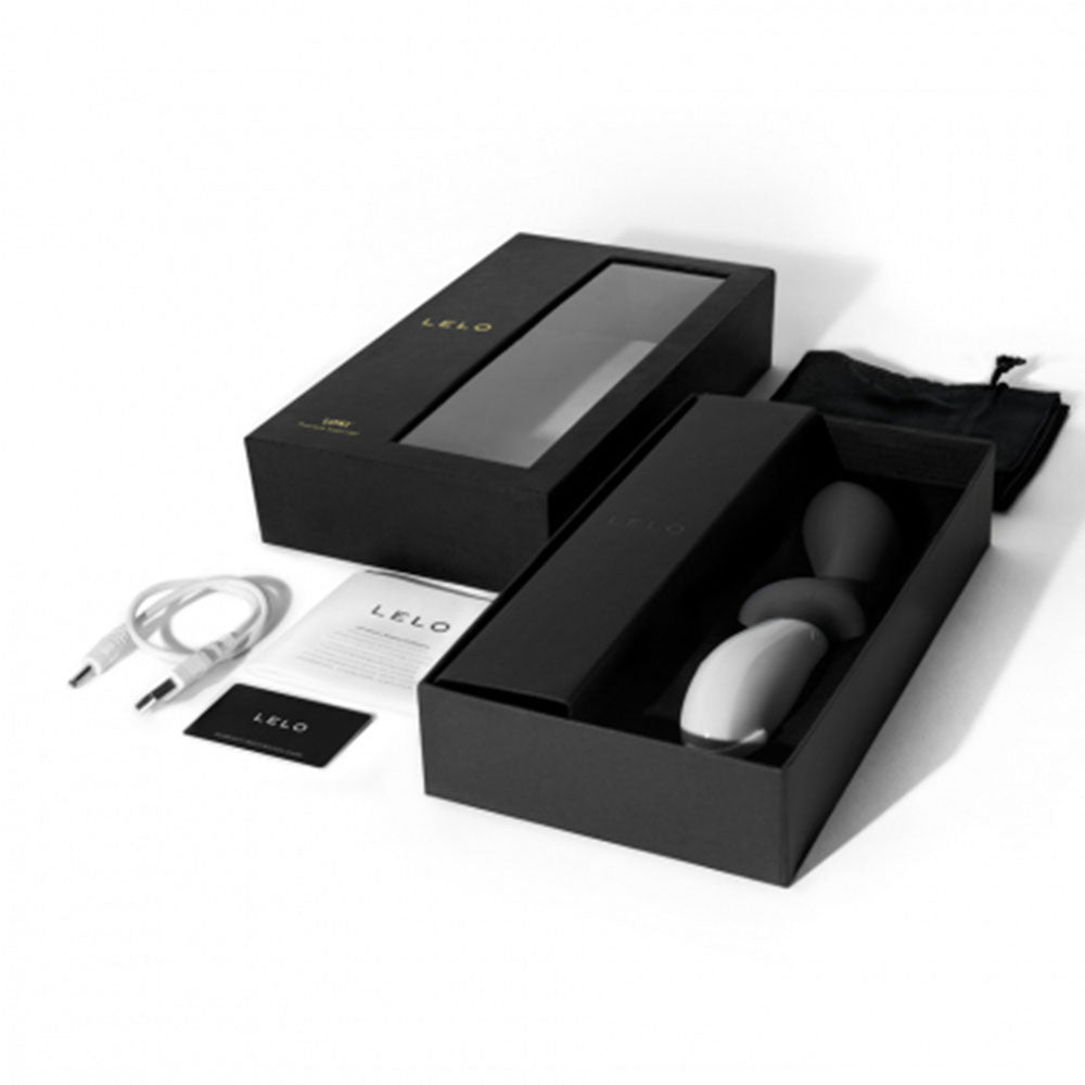 Lelo Loki Obsidian Black Prostate Massager - Peaches & Cream