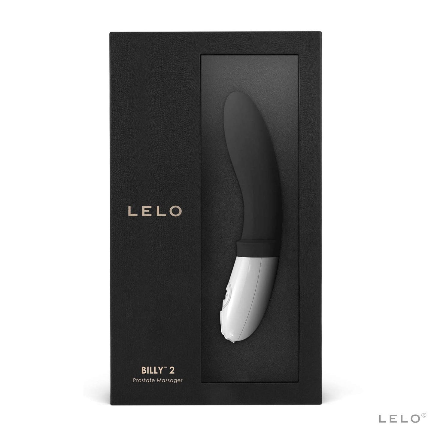 Lelo Billy 2 Deep Black Luxury Rechargeable Prostate Massager - Peaches & Cream