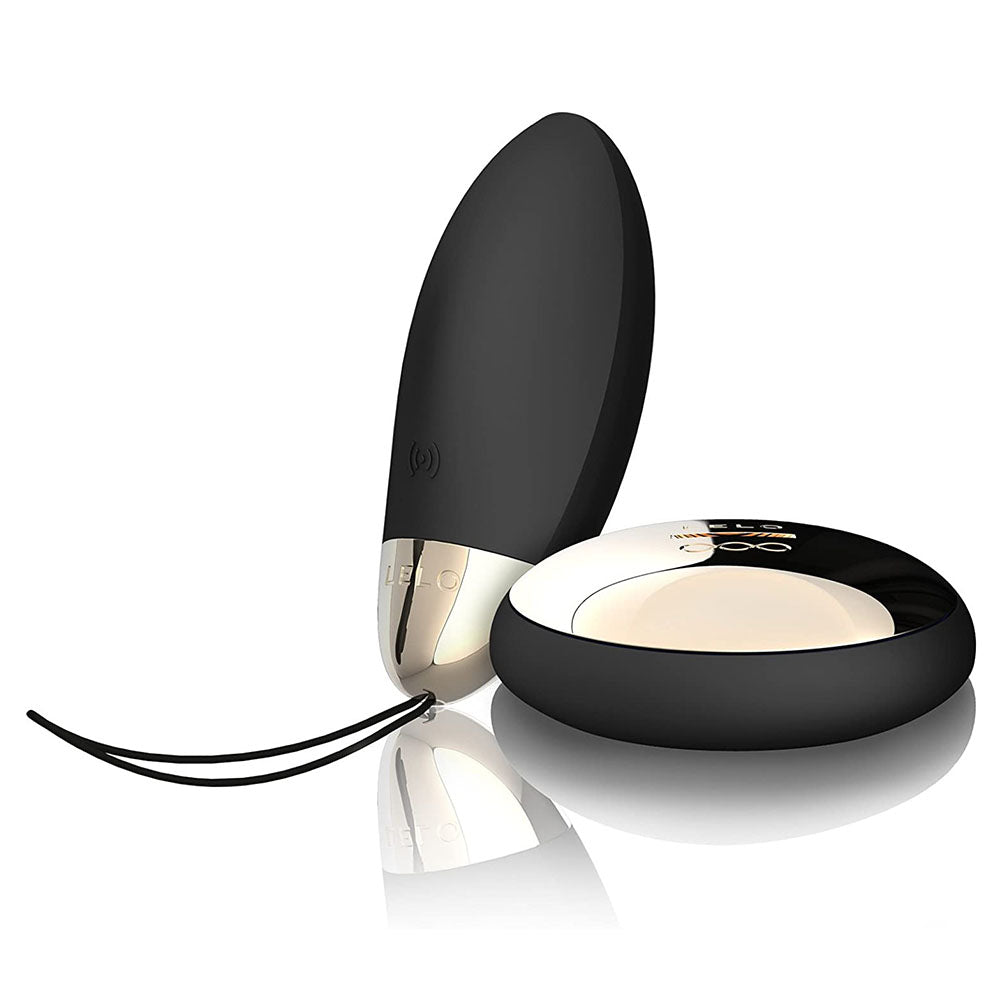 Lelo Lyla 2 Obsidian Black Vibrating Bullet - Peaches & Cream