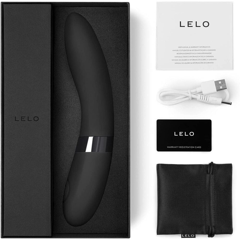 Lelo Elise 2 Dual Powered G Spot Vibrator Black - Peaches & Cream