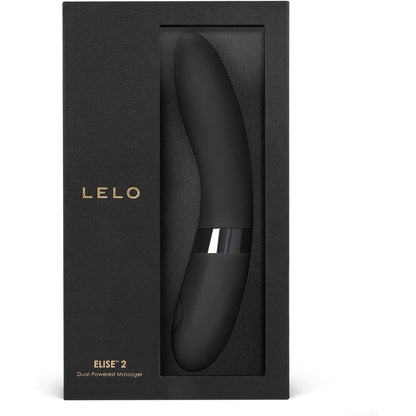 Lelo Elise 2 Dual Powered G Spot Vibrator Black - Peaches & Cream