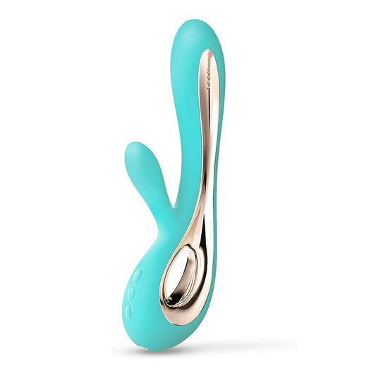 Lelo Soraya 2 Dual Rabbit Vibrator Aqua - Peaches & Cream