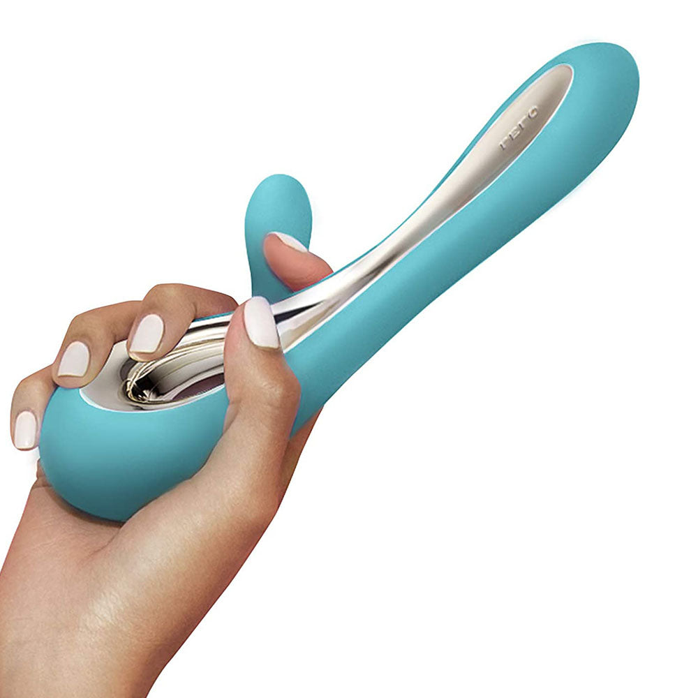 Lelo Soraya 2 Dual Rabbit Vibrator Aqua - Peaches & Cream