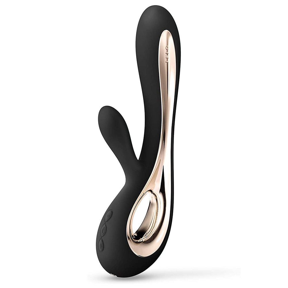 Lelo Soraya 2 Dual Rabbit Vibrator Black - Peaches & Cream