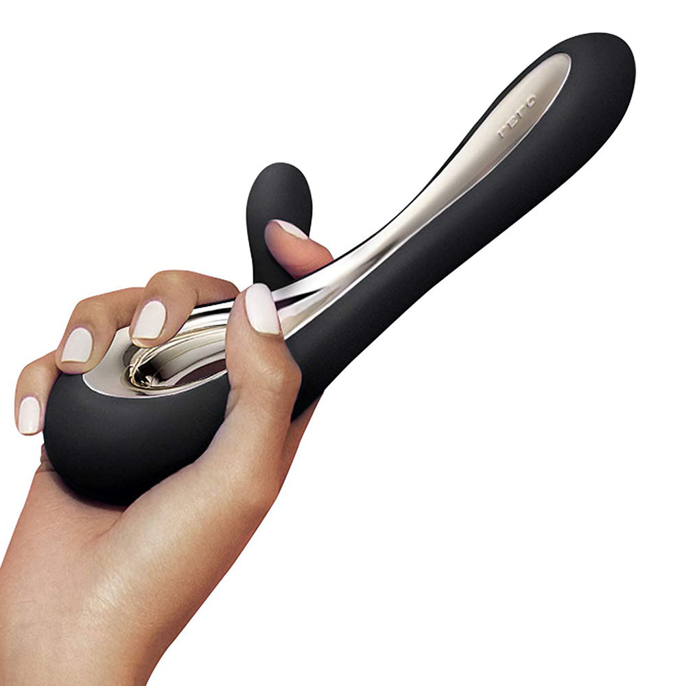 Lelo Soraya 2 Dual Rabbit Vibrator Black - Peaches & Cream