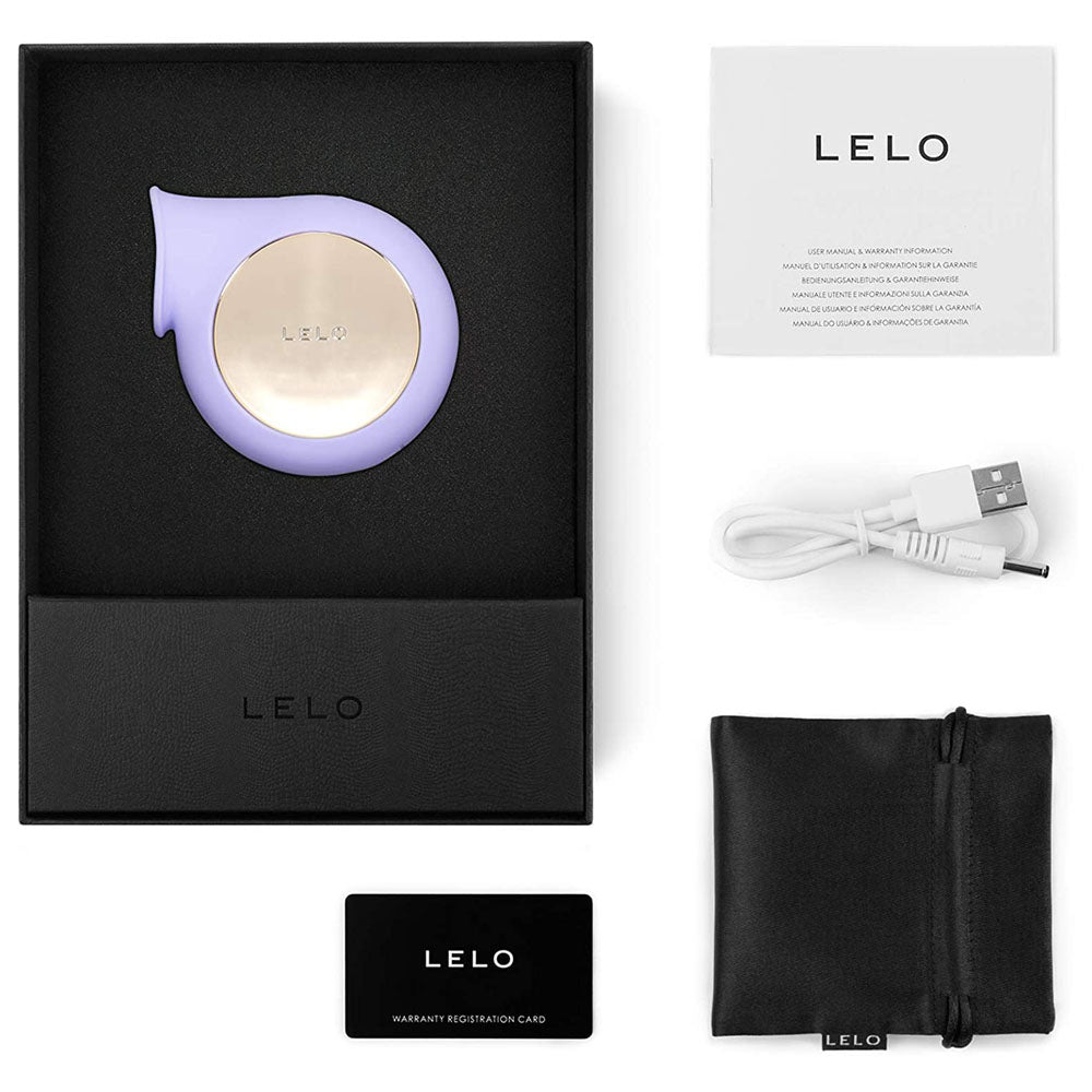 Lelo Sila Lilac Sonic Wave Clitoral Massager - Peaches & Cream